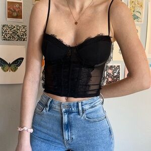 Black Cider corset top